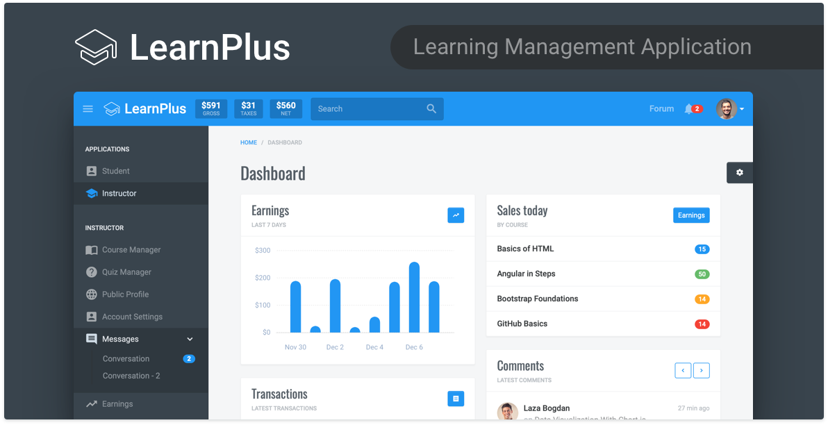 Student Dashboard - Dark